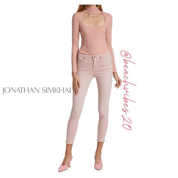 *JONATHAN SIMKHAI STANDARD Costa Mid-rise Skinny Jeans 29 O-3 - Picture 1 of 11